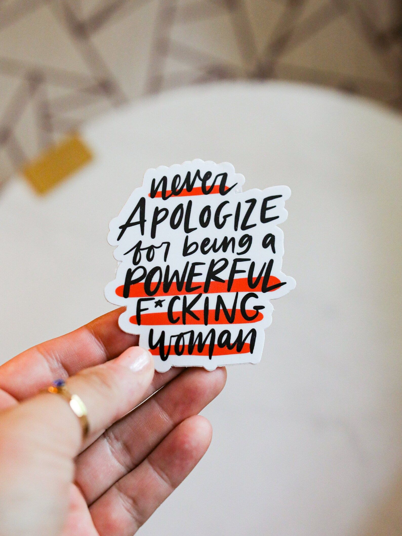 Never apologize for being a powerful fcking woman sticker  | Etsy | Etsy (US)