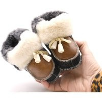 Baby Slippers, Newborn Sheepskin Slippers 0-9 Months, Babyshower Gift, Polish Gift | Etsy (US)