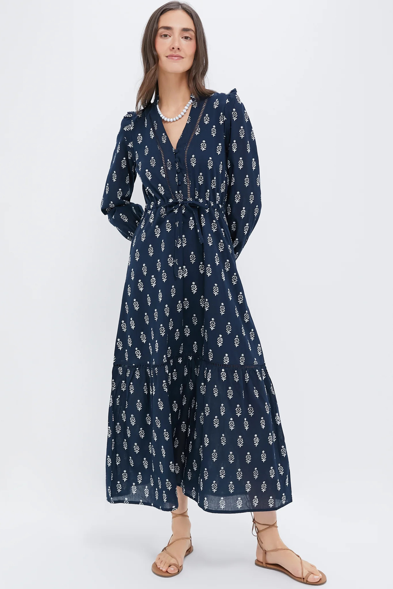 Violet Wildflower Organic Frances 4 V Dress | Tuckernuck (US)