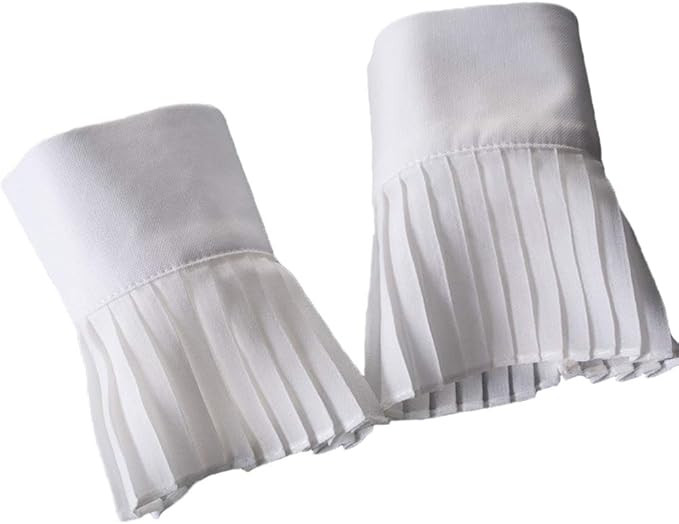 YAKEFJ Floral Layered Lace Cuff Stretch Bracelet False Sleeves Wrist Cuffs 1 pair | Amazon (US)