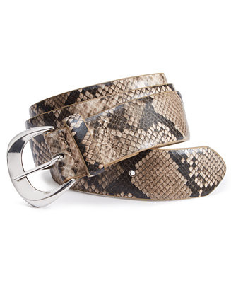 I.N.C. International Concepts Women's Snake-Embossed Faux-Leather Belt, Created for Macy's - Macy... | Macy's