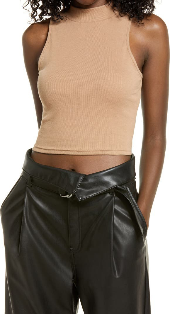 Mock Neck Sleeveless Top | Nordstrom