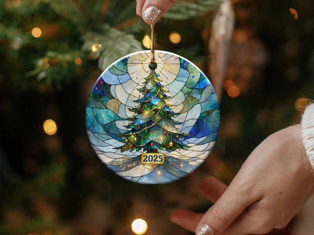 Adorno navideño de cerámica 2025: Decoración festiva para el árbol de Navidad - Etsy | Etsy (US)