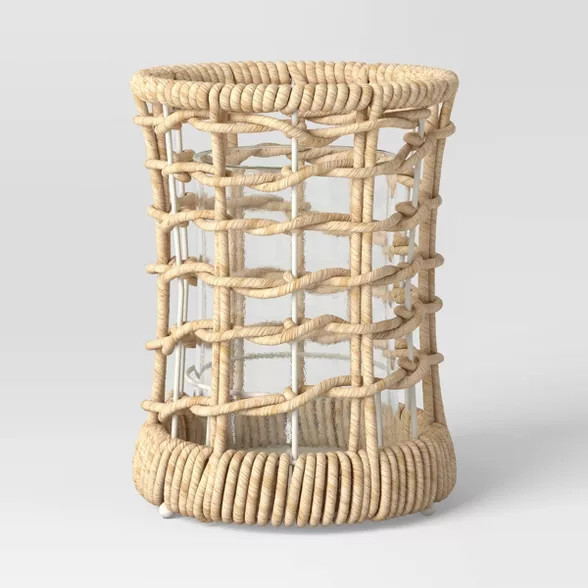 Maize Outdoor Lantern Candle Holders Tan - Threshold™ designed with Studio McGee | Target