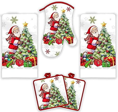 Lobyn Value Packs Decorative Lightweight Kitchen Towel Set 5 Piece Towels | Amazon (US)