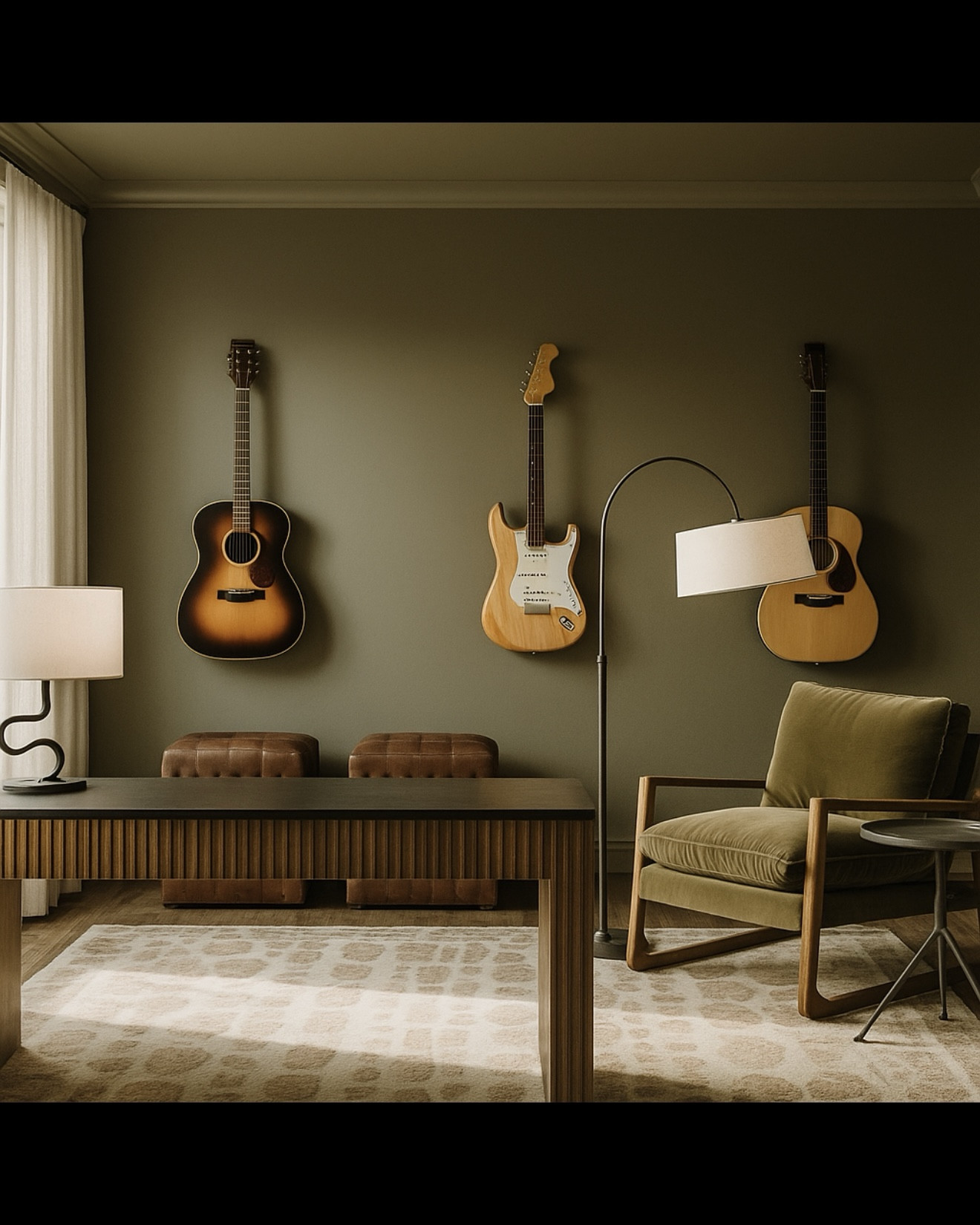 A masculine musical office design for a client!  

#LTKSaleAlert #LTKHome #LTKStyleTip