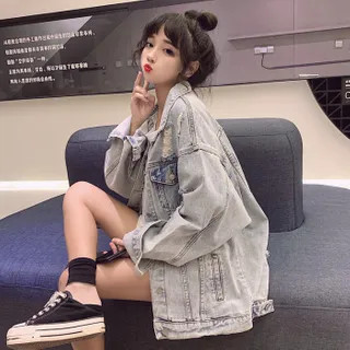 Ripped Denim Jacket | YesStyle Global