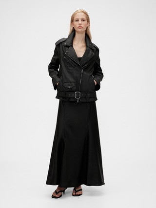 GapStudio Coated Denim Moto Jacket | Gap (US)