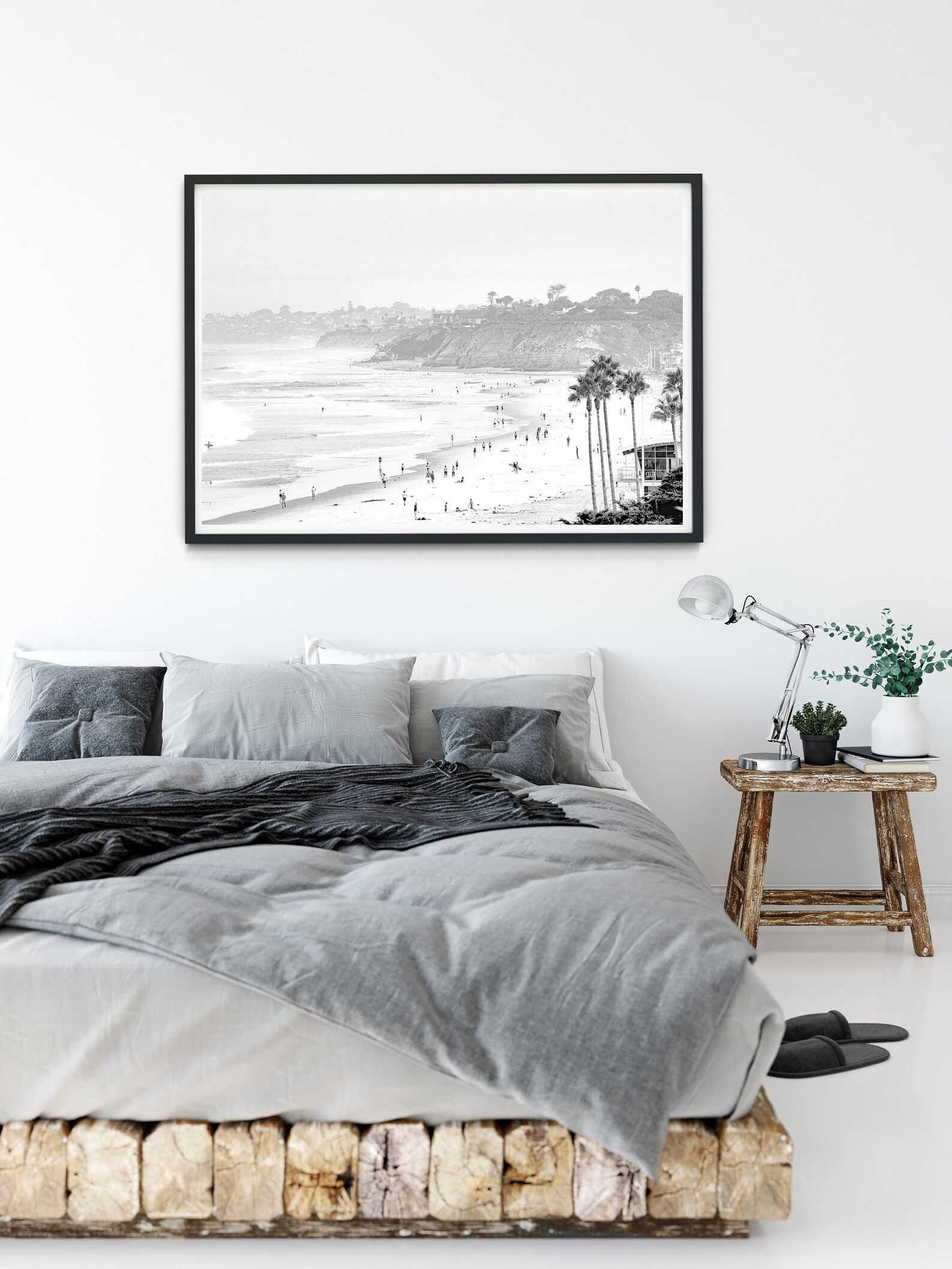 Del Mar 5709| Black and White Beach Photography| Surf Wall Art| San Diego Art| Modern Coastal Wal... | Etsy (US)