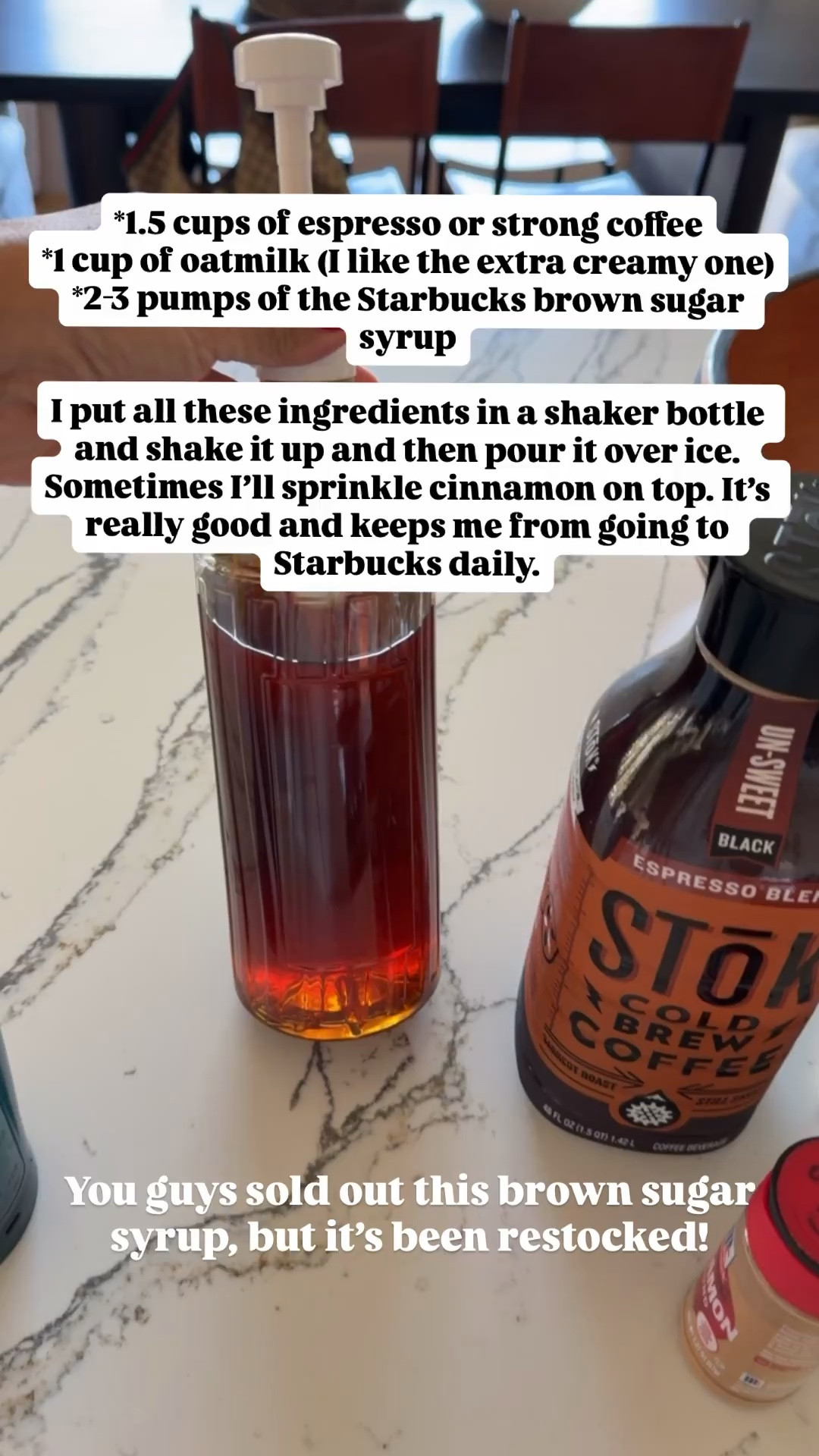 This Starbucks brown sugar syrup is kinda pricey but SO good! 



#LTKmorningroutine #LTKHome #LTKfoodie