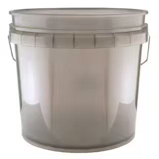 3.5 Gallon Translucent Gray Paint Bucket | The Home Depot