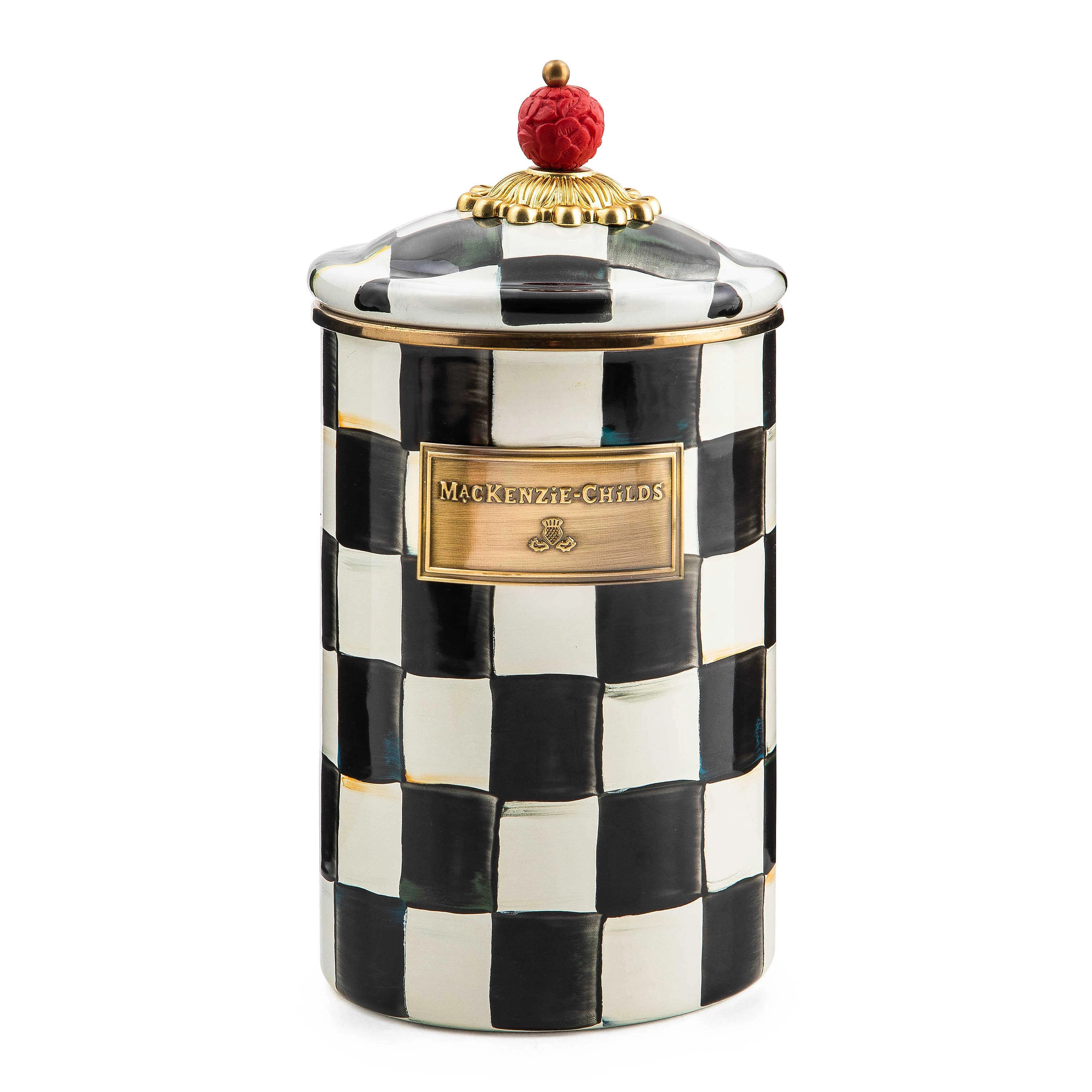 MacKenzie-Childs Courtly Check® Canister & Reviews | Wayfair | Wayfair North America