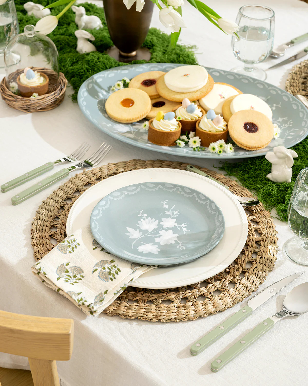 Meadowlark Hand-Painted Dessert Plates (Set of 4) | McGee & Co. (US)