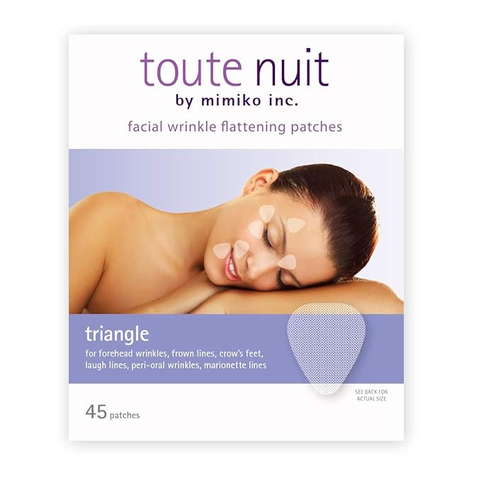 Toute Nuit Wrinkle Patches, Face Tape, Triangle - Forehead, Around Eyes and Lips - 45 Patches | Amazon (US)