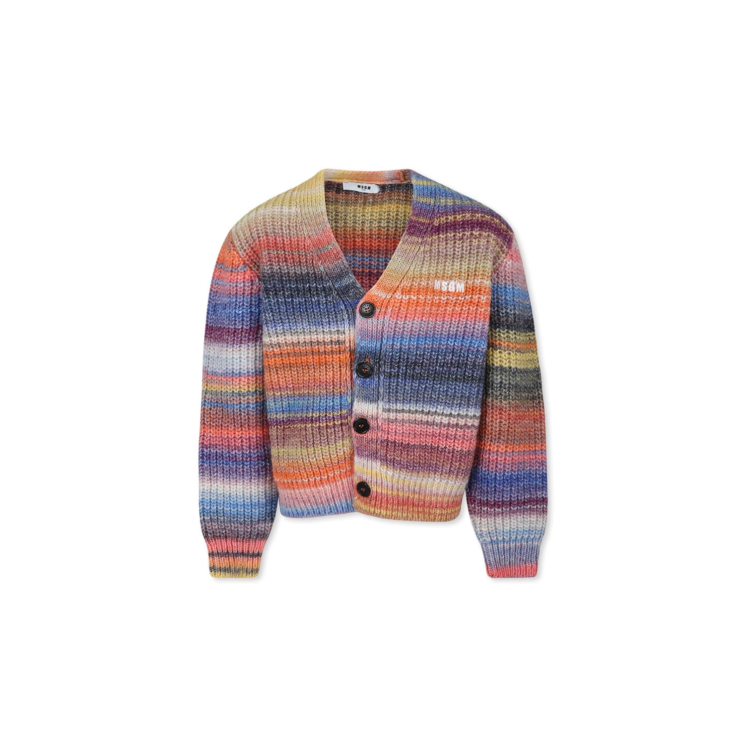 MSGM Colorful Cardigan For Boy | Italist.com US