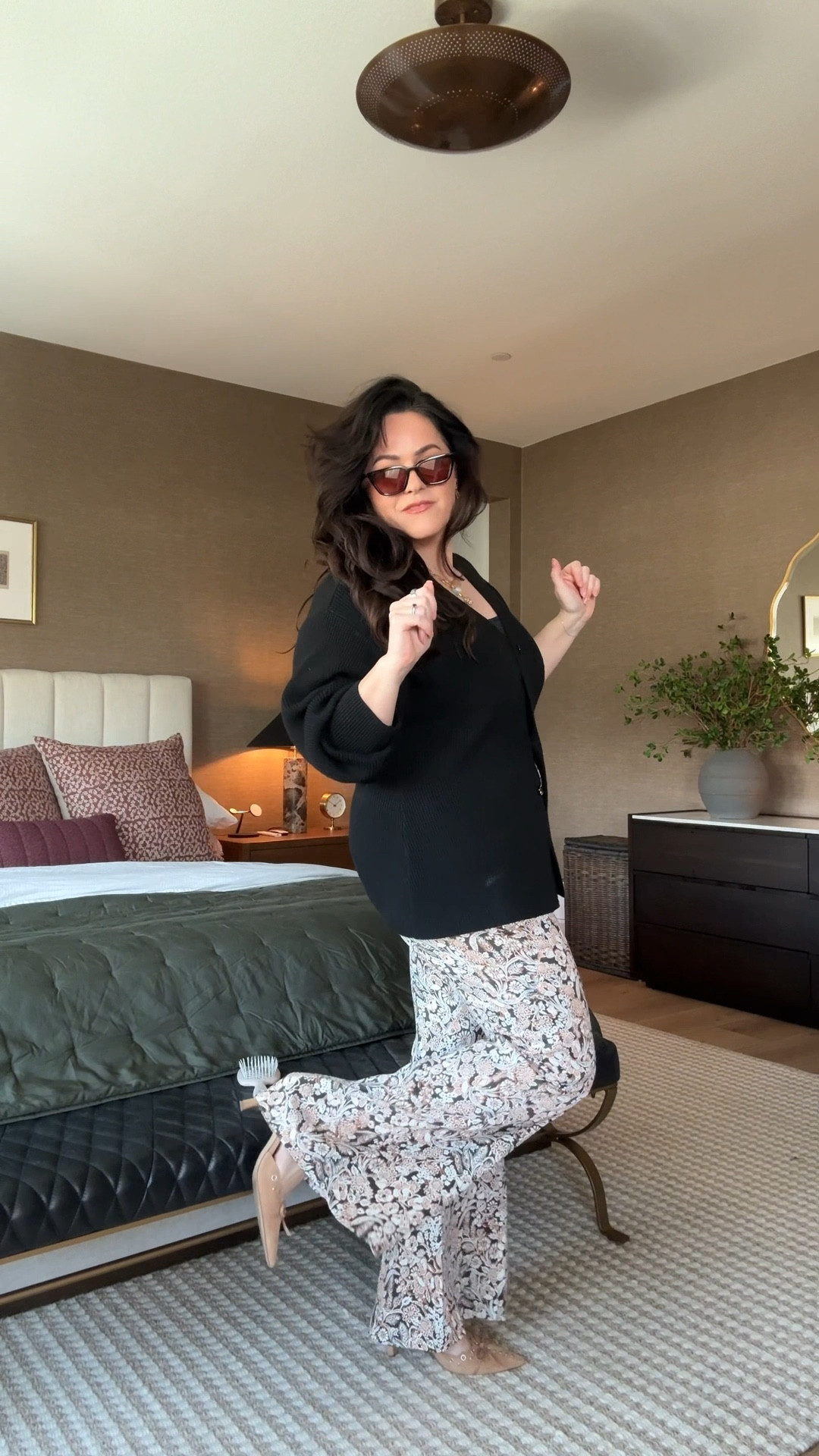 Midsize outfit inspo- everyday outfit - casual fashion •Pants are Anthropologie Xl •Tank- skims L •Sweater - old H&M, XL, link similar •Shoes-Birkenstocks •Heels- Amazon •Purse- Mango •Glasses- Sojos Amazon •Dry cleansing conditioner R+CO, rainless •Foundation - it, CC+ color correcting full coverage cream, anti- aging hydrating serum plus spf 50 •Blush- Rhode, sleepy girl •Bronzer- Rare beauty, happy sol •Other bronzer Hourglass- luminous bronze light •Eyeshadow- Lorac, unzipped eye shadow palette •Setting spray- One Size, on ‘til dawn •Brow pencil- GXVE, hella on point •Mascara- Dior, diorshow 090 •Lip gloss- Dior, addict lip maximizer •Lip liner- make up forever aqua lip 2c •Necklace- Satya •Earrings- Amazon •Perfume- glossier you, doux

#LTKSeasonal #LTKStyleTip #LTKMidsize