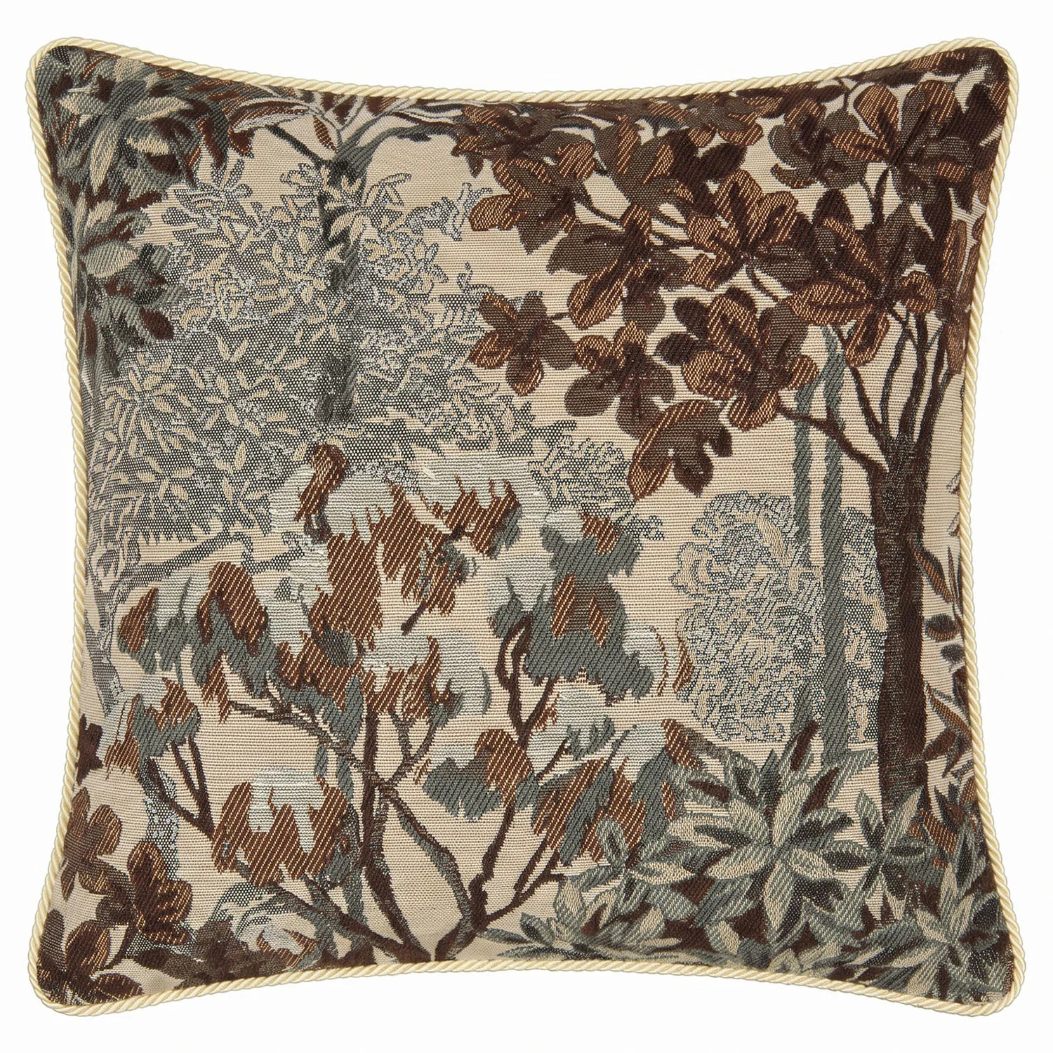 Tetbury Russet Throw Pillow - 22x22 | Kathy Kuo Home