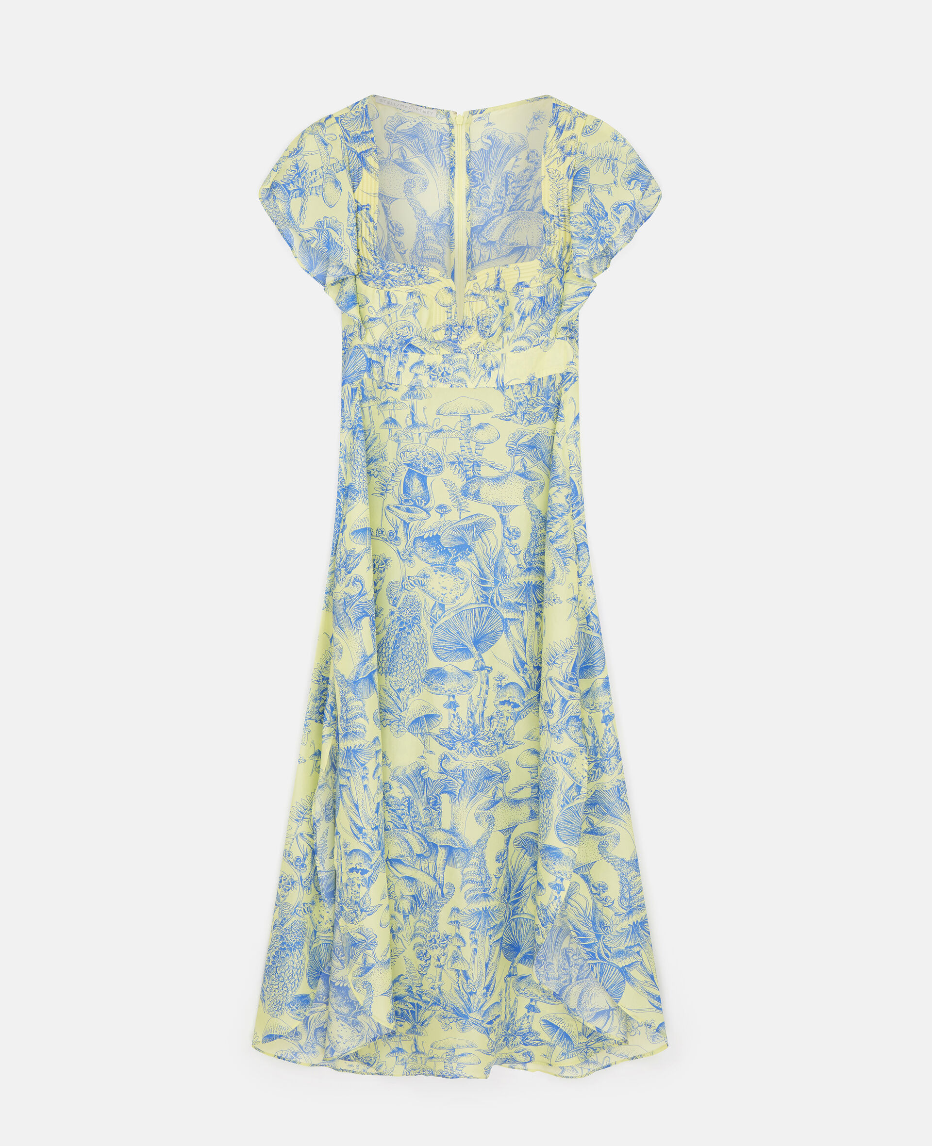 Mushroom Print Silk Maxi Dress | Stella McCartney (Global)