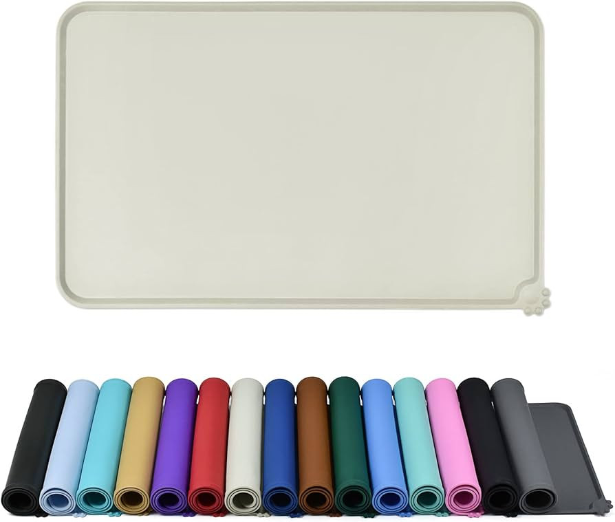 Reopet Silicone Dog Cat Bowl Mat Non-Stick Food Pad Water Cushion Waterproof - Multiple Colors, S... | Amazon (US)