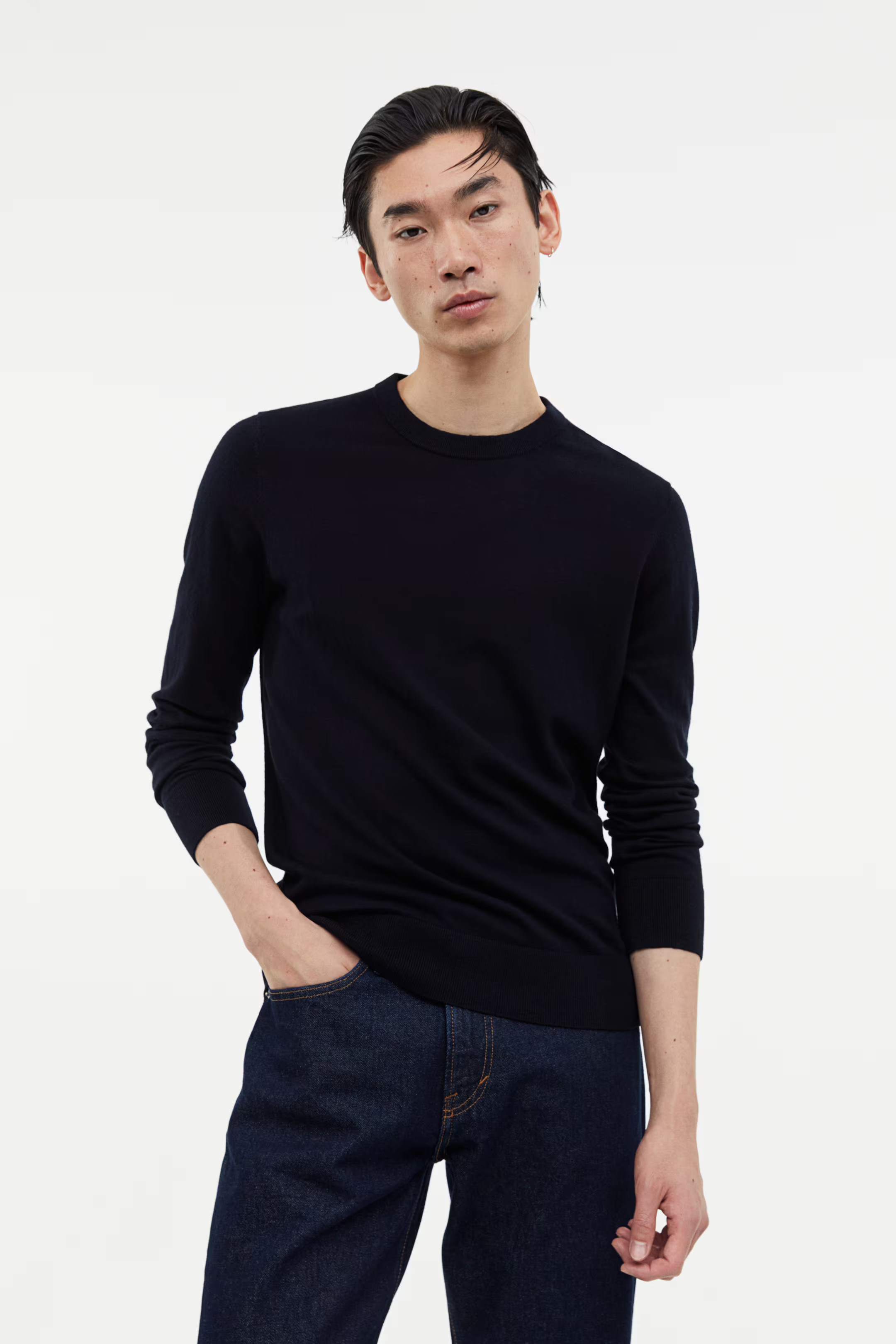 Slim Fit Cashmere-blend jumper | H&M (UK, MY, IN, SG, PH, TW, HK)
