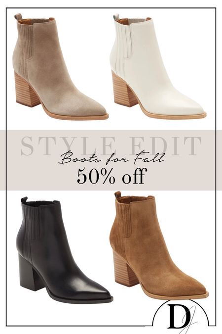 Favorite fall bootie is 50% off!!

These boots can be styled with everything and they are so comfy! block heel makes walking much easier!
TTS

Marc fisher boots, boots for fall, fall boots, fall capsule

#LTKsalealert #LTKunder100 #LTKshoecrush