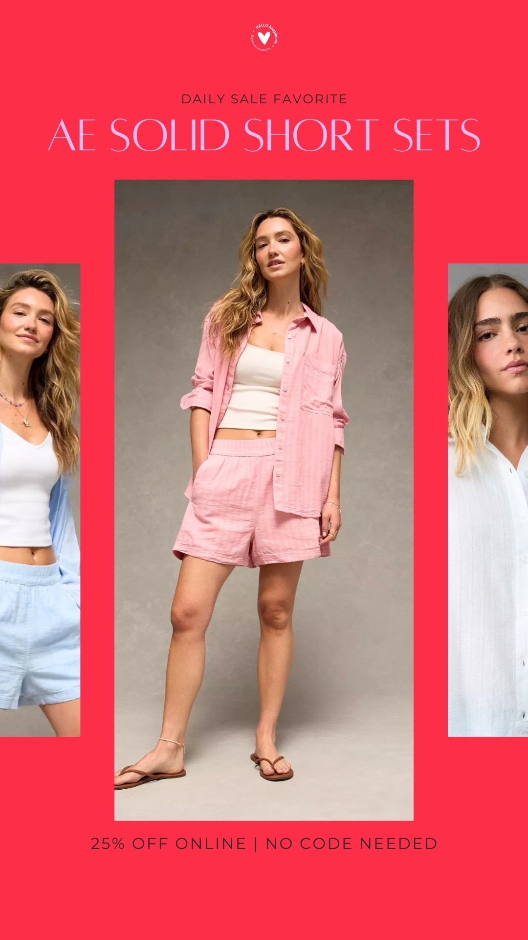 Easy, breezy short sets 💗 25% off—no code needed 🙌

#LTKootd #LTKSaleAlert #LTKActive