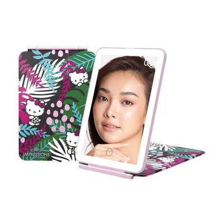 Impressions Vanity Mirror with Lights Touch Pad Mini Tri Tone Makeup Mirror with Flip Cover and LED  | Walmart (US)