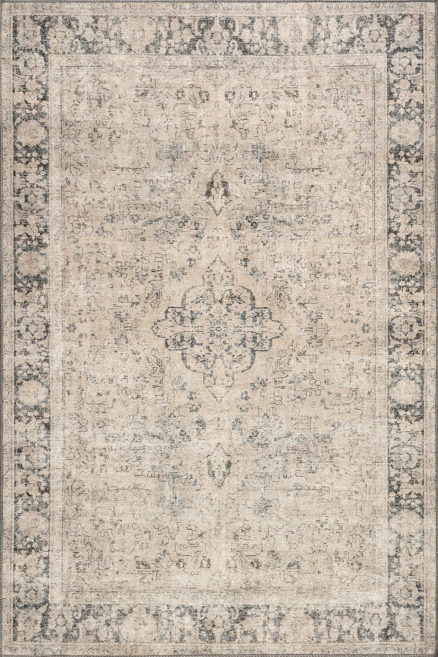 Montclair Antiqued Jute-Blend Rug | Grey | Rugs USA