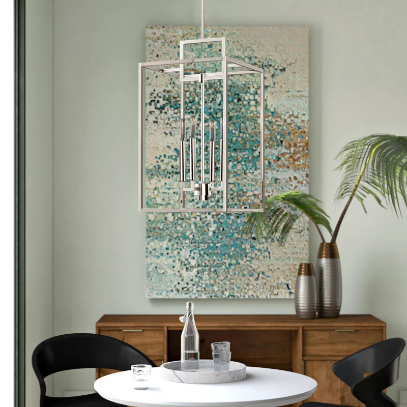 Crantor 4 - Light Unique / Statement Rectangle Pendant | Wayfair North America