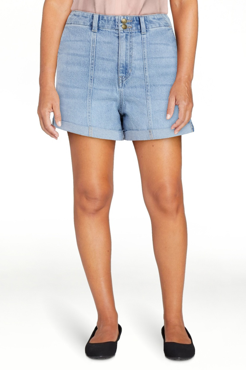 Time and Tru Women's High Rise Utility Shorts, 3.5" Inseam, Sizes 0-22 | Walmart (US)