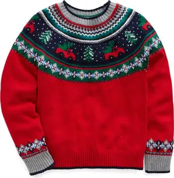 Kids' Fair Isle Crewneck Sweater | Nordstrom