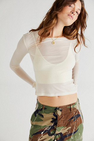 Before Sunset Mesh Long Sleeve | Free People (Global - UK&FR Excluded)