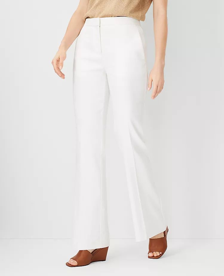The Petite High Rise Trouser Pant in Linen Blend | Ann Taylor (US)
