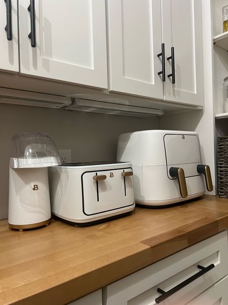 I love this whole line of white countertop appliances from Walmart home and drew Barrymore. Beautiful small appliances. Air fryer toaster crockpot slow cooker stand mixer coffee pot maker popcorn machine kitchen must haves home decor and accents

#LTKFind #LTKunder100 #LTKhome