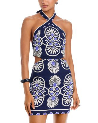 Mosaic Halter Mini Dress - Exclusive | Bloomingdale's (US)