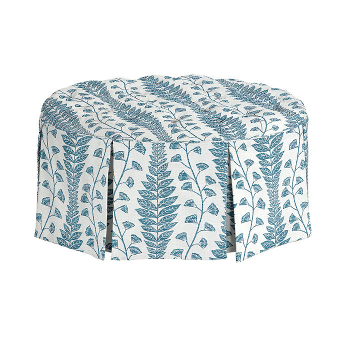 Hayes 37' Round Ottoman | Ballard Designs | Ballard Designs, Inc.