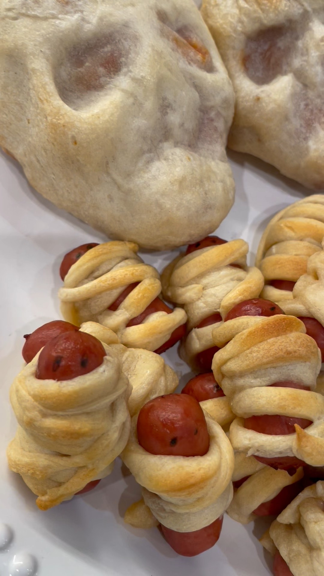 Halloween Treats 
Halloween Cooking 
Family Day 
Spooky Day 
Mummyies in a wrap 
Skull Pizza 

#LTKHalloween #LTKSeasonal #LTKFamily