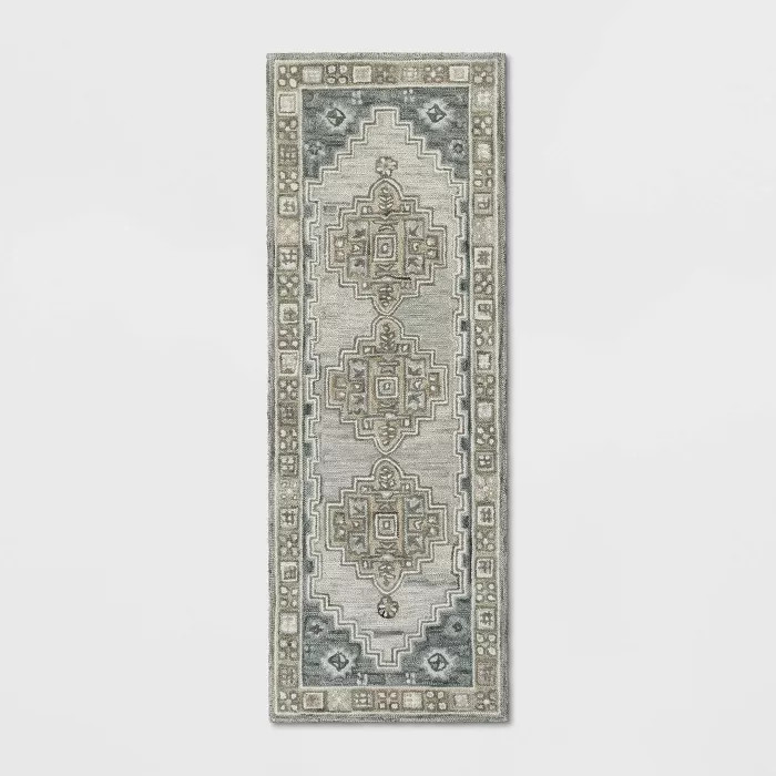 Persian Geometric Tufted Rug Area Tan - Threshold™ | Target