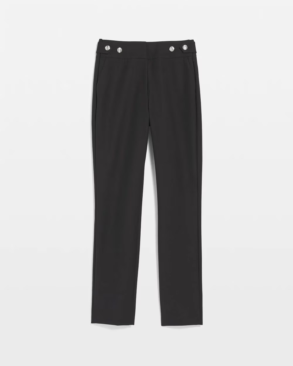 WHBM® Elle Slim Button-Tab Ankle Pant | White House Black Market