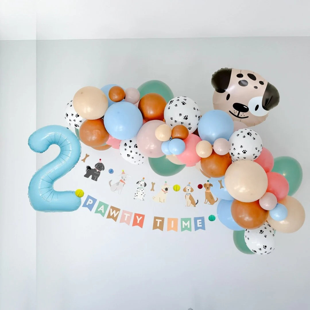 Paw Pawty Balloon Garland | Puppy Balloon Arch | Puppy 1st birthday | Puppy Birthday Party | Lets... | Etsy (Global)