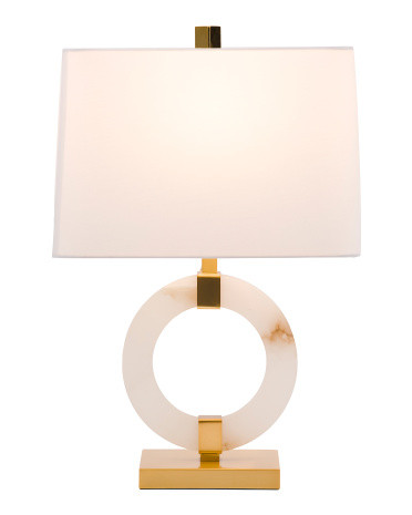 23.25in Alabaster Table Lamp | Marshalls