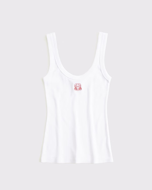 Crab Graphic Scoopneck Tank | Abercrombie & Fitch (US)