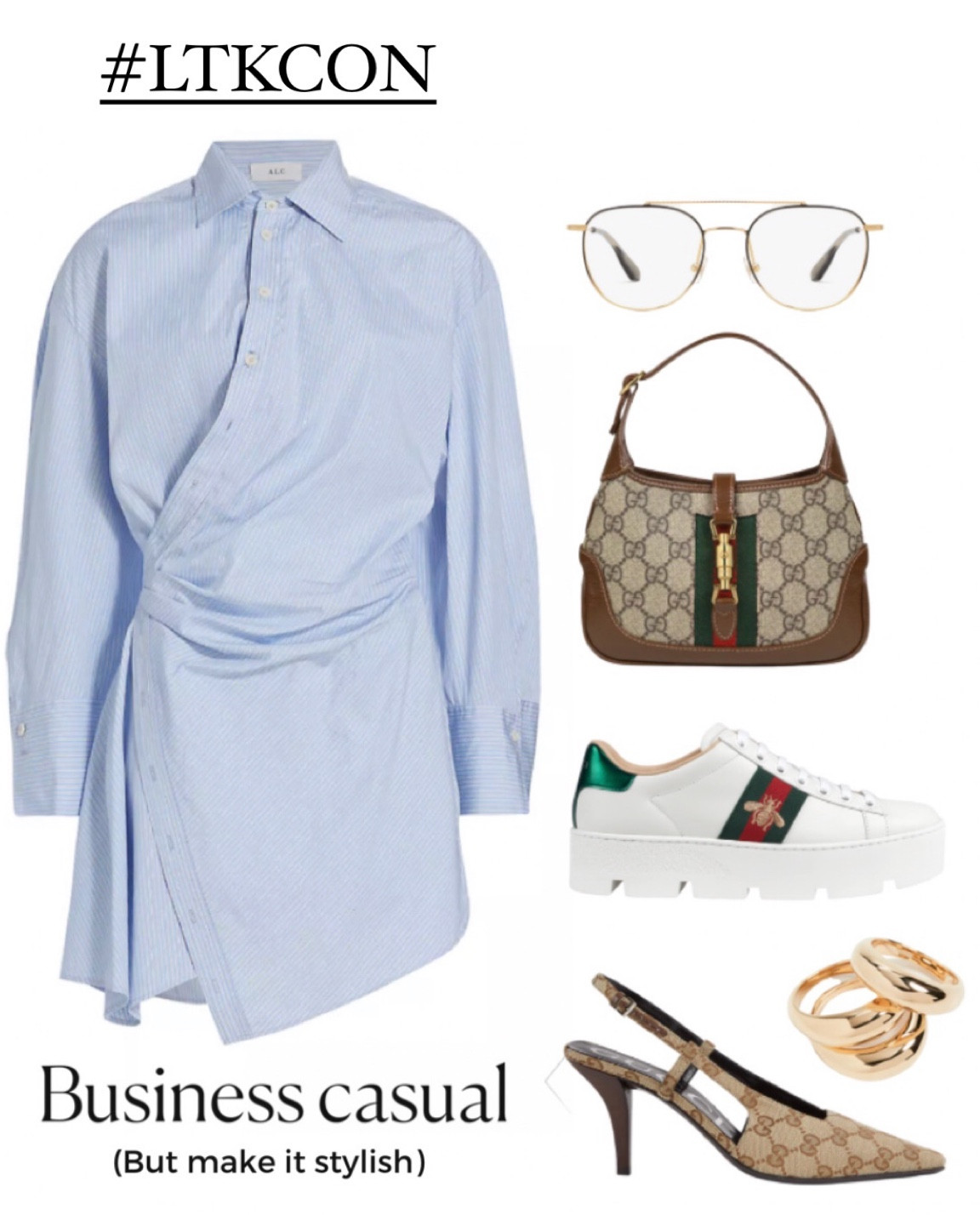 In love with this wrap dress. I feel like it can be styled so many different ways.
#LTKCON day 2, look 1 

#LTKCon #LTKitbag #LTKshoecrush