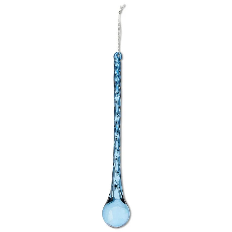 Blue Glass Drip Christmas Ornament, 6.5", by Holiday Time | Walmart (US)