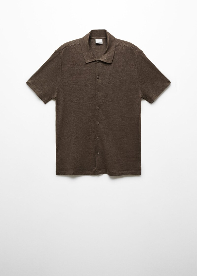 Slim fit-poloshirt aus 100 % leinen -  Herren | Mango Man Deutschland | MANGO (DE)