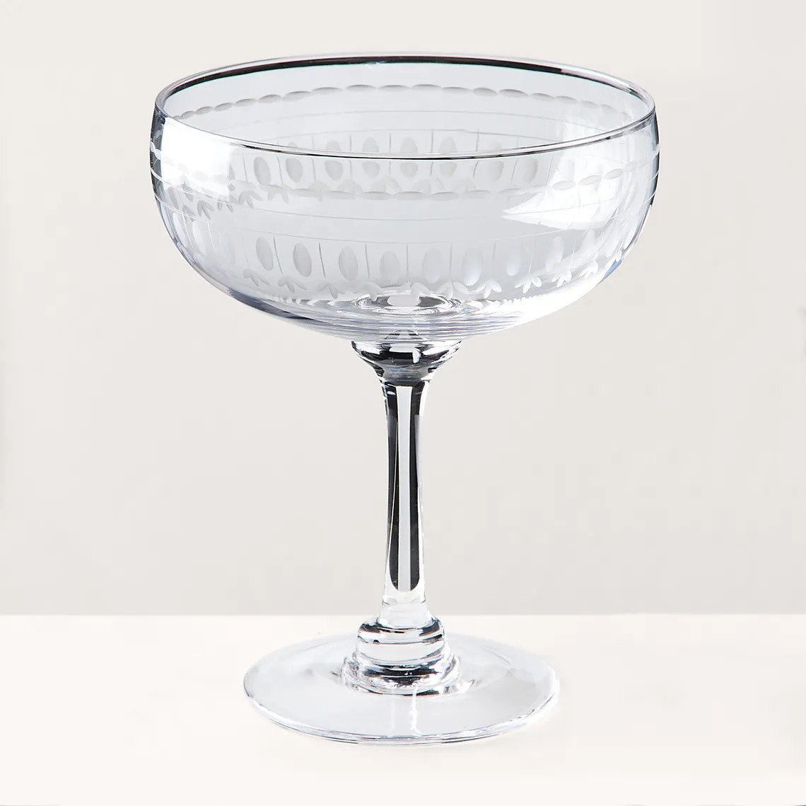 Etched Crystal Cocktail Glasses, Set of 4 | Food52