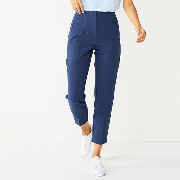 Women's Nine West High Rise Tapered Pants | Kohl's