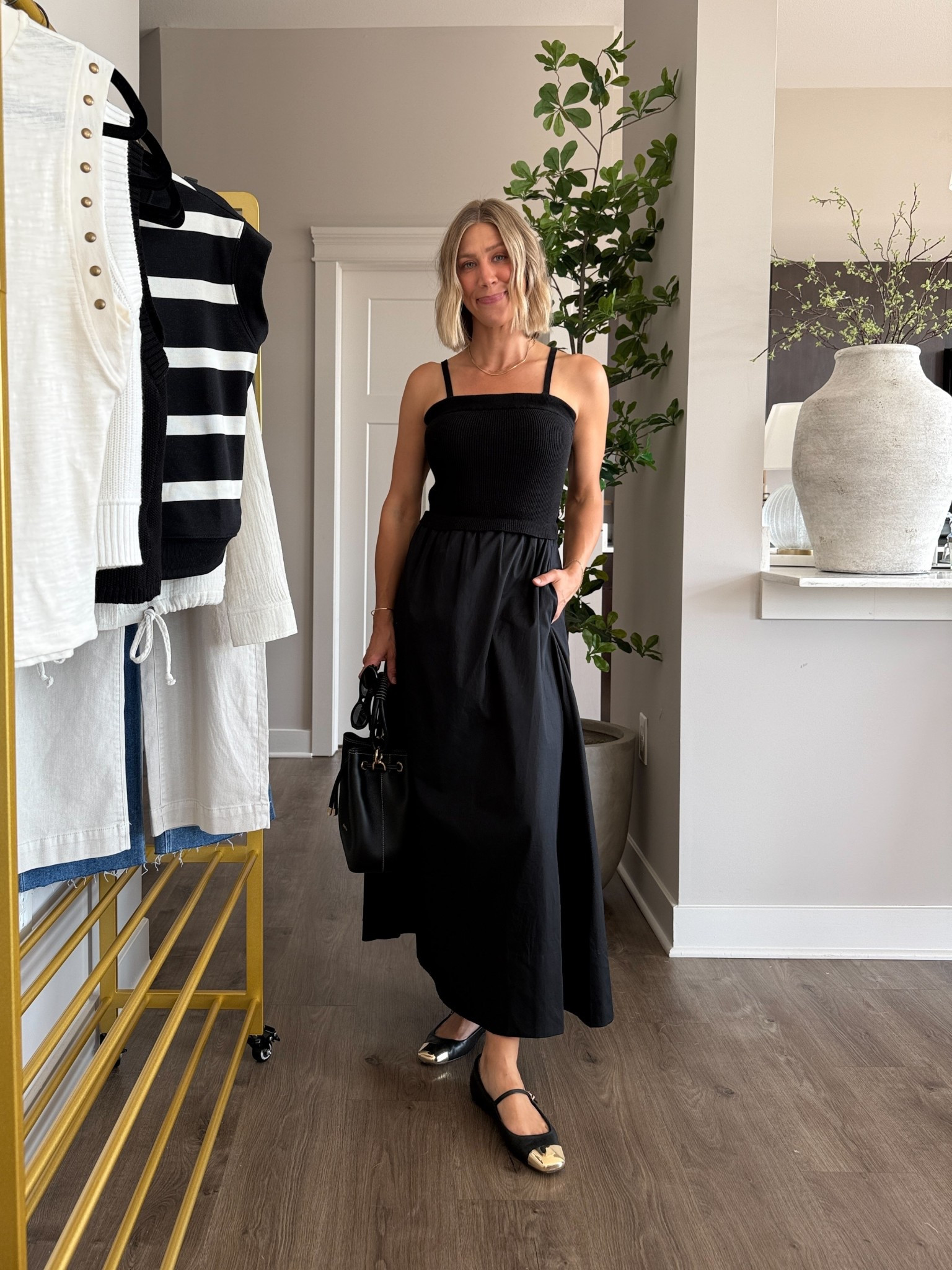 Wearing XS dress, flats tts

@evereveofficial #everevepartner #everevestyle 

#LTKStyleTip #LTKOver40 #LTKFindsUnder100