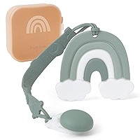 Teething Toys for Babies 0-6 Months Baby Teethers with Clip Silicone Baby Teether Toys for Boys a... | Amazon (US)