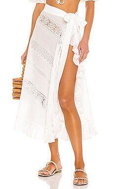 Waimari Sevillana Wrap Skirt in White from Revolve.com | Revolve Clothing (Global)